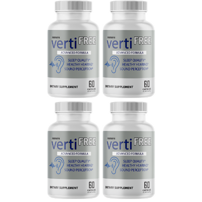 Verti Free Advanced Formula Hearing Support Formula 360 Capsules - 4 Bottles