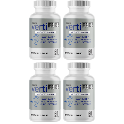 Verti Free Advanced Formula Hearing Support Formula 360 Capsules - 4 Bottles