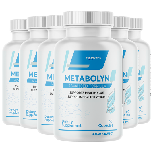 Metabolyn Supplement Weight Loss Support Formula - 60 Capsules - 6 Bottles