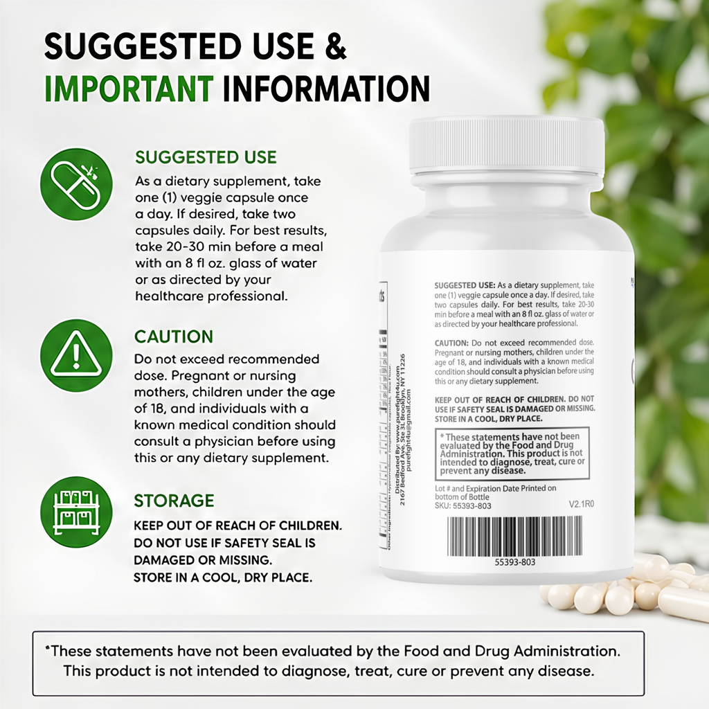 Glycomax - Blood Circulation Support Formula Supplement | 60 Capsules