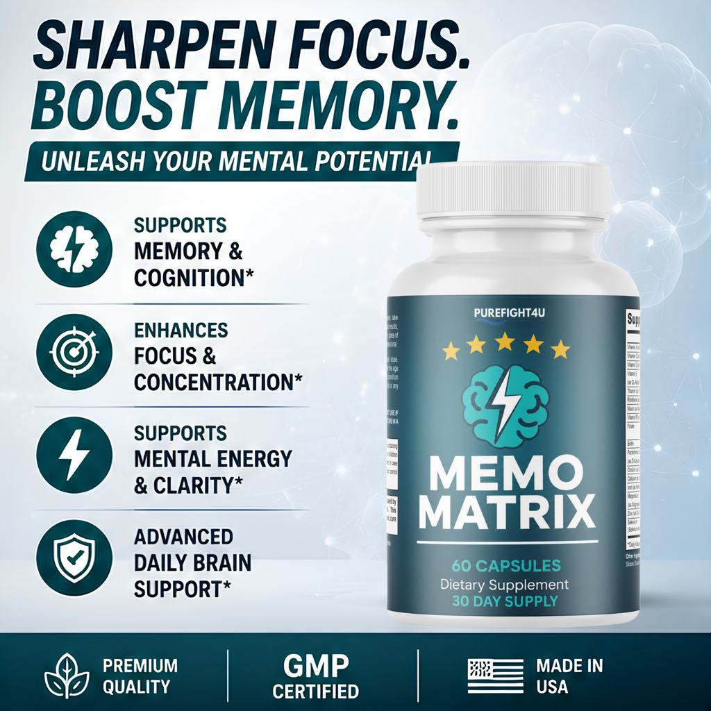MemoMatrix Supports Cognitive Memory & Focus Supplement | 60 Capsules
