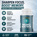 MemoMatrix Supports Cognitive Memory & Focus Supplement | 60 Capsules