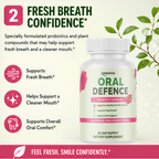 Oral Defence Probiotic Capsules, Oral Health Support Supplement - 60 Capsules