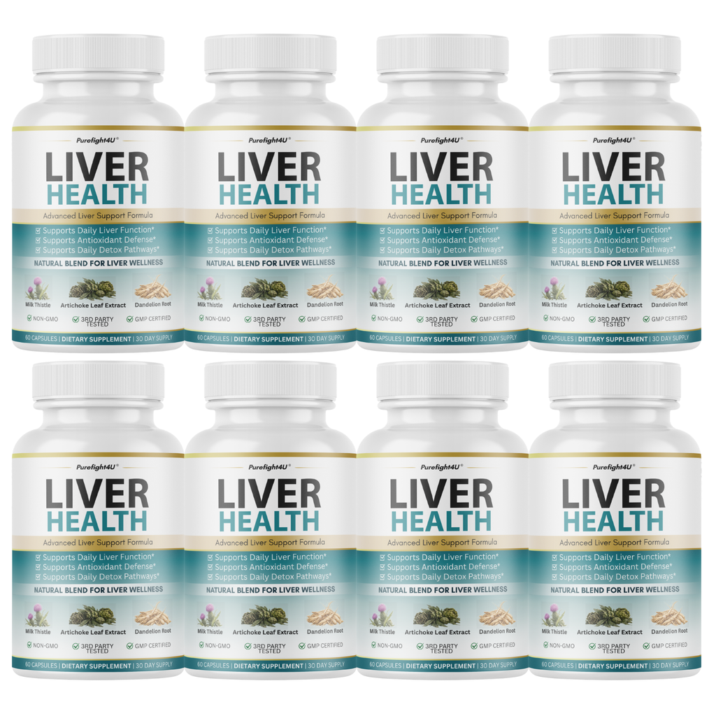 Liver Health Advanced Liver Wellness Support Formula Supplement - 8 Bottles
