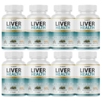 Liver Health Advanced Liver Wellness Support Formula Supplement - 8 Bottles