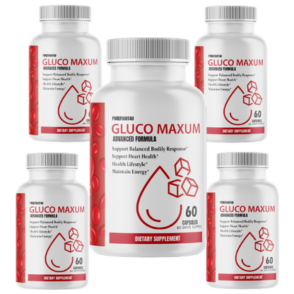 Gluco Maxum Advanced Blood Sugar Health Support - 60 Capsules