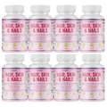 Purefight4u Hair, Skin & Nails Supports Healthy Hair Growth wBiotin - 8 Bottles