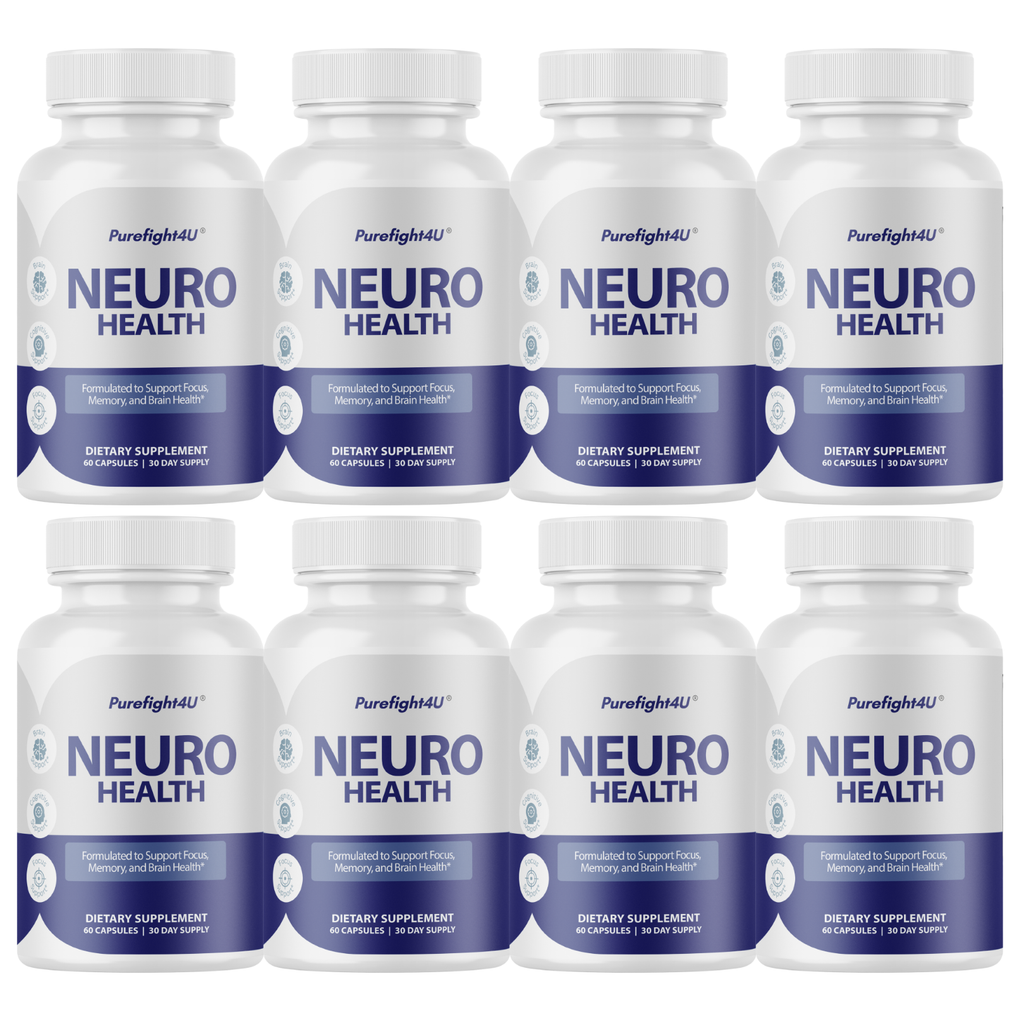 Neuro Health Formulated to Support Memory & Brain Health Supplement- 8 Bottles