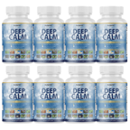 Deep Calm Supports Natural Sleep and Relaxation Supplement - 8 Bottles