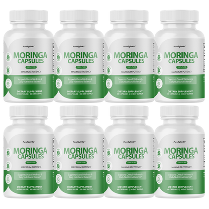 Moringa Capsules 100% Pure, Supports Overall Wellness Supplement - 60 Capsules