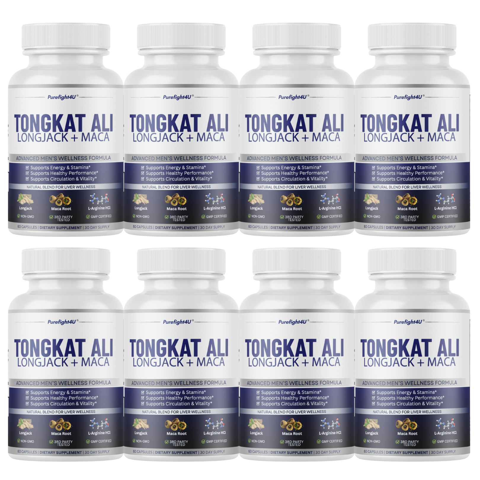 Tongkat Ali Longjack +Maca Advanced Male Performance Supplement to Boost Stamina - 60 Capsules