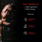 Ultra Testosterone Booster Supplement Formula for Men's Vitality - 90 Capsules