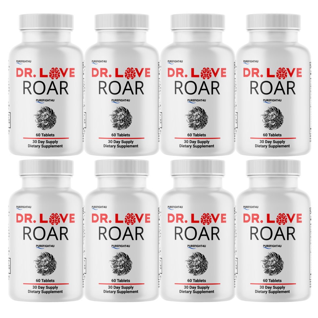 Dr. Love Roar Supports Energy and Vitality Male Health Supplement | 8 Bottles