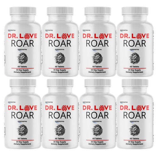 Dr. Love Roar Supports Energy and Vitality Male Health Supplement | 8 Bottles