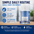MemoryOn Brain Mental Clarity Support Supplement | 60 Capsules