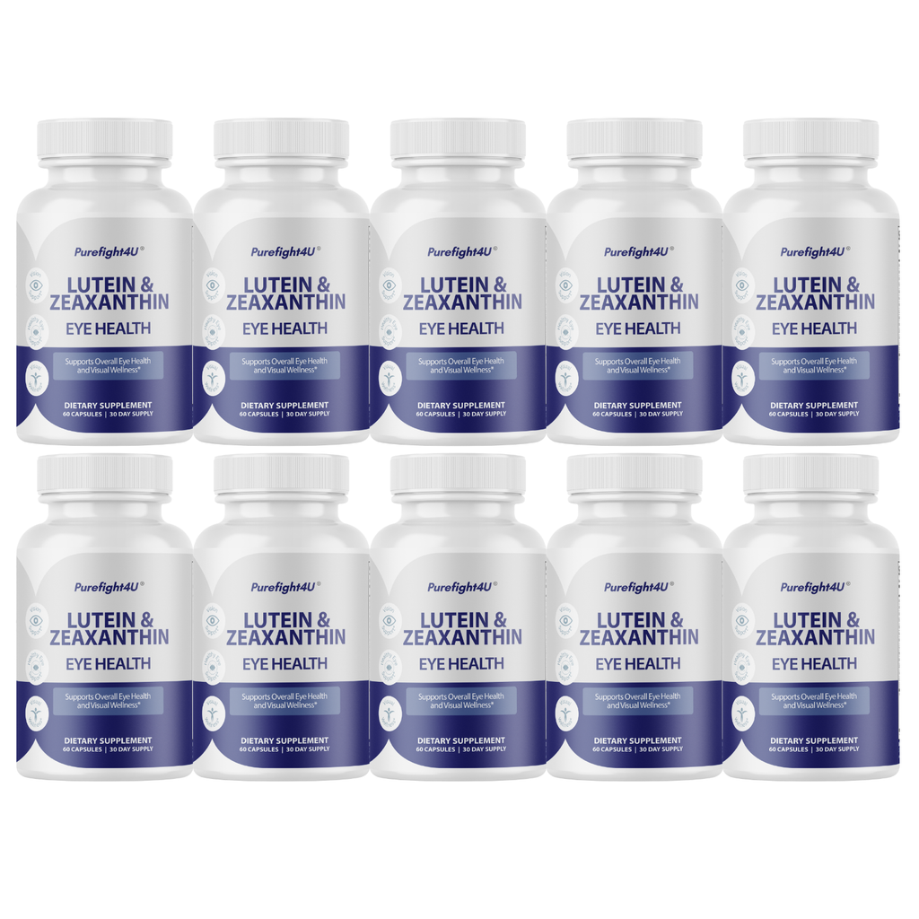 Lutein & Zeaxanthin Eye & Vision Health Natural Formula Supplement - 10 Bottles