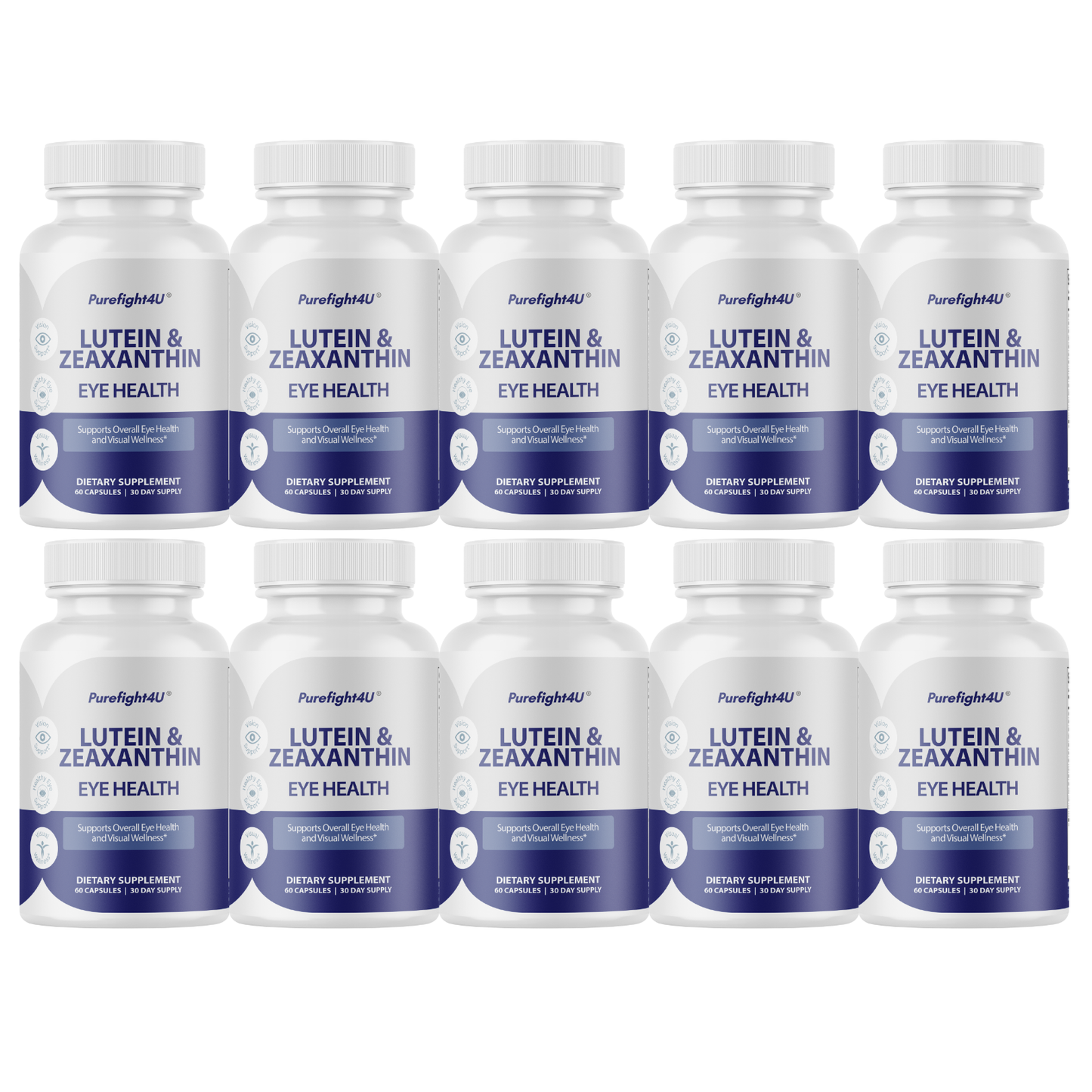 Lutein & Zeaxanthin Eye & Vision Health Natural Formula Supplement - 60 Capsules