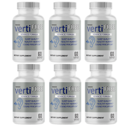 Verti Free Advanced Formula Hearing Support Formula 360 Capsules - 6 Bottles