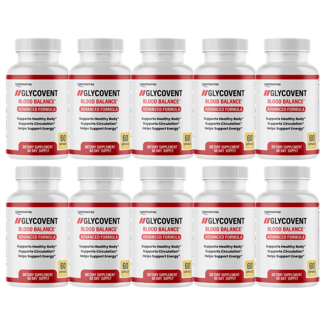 GlycoVent Blood Sugar Support Supplement 10 Bottles 600 Capsules