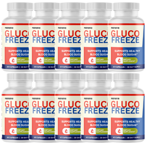 Gluco Freeze Natural Formula Blood Sugar Support Supplement, 60 Capsules