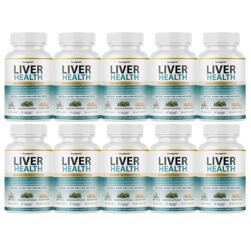 Liver Health Advanced Liver Wellness Support Formula Supplement - 10 Bottles