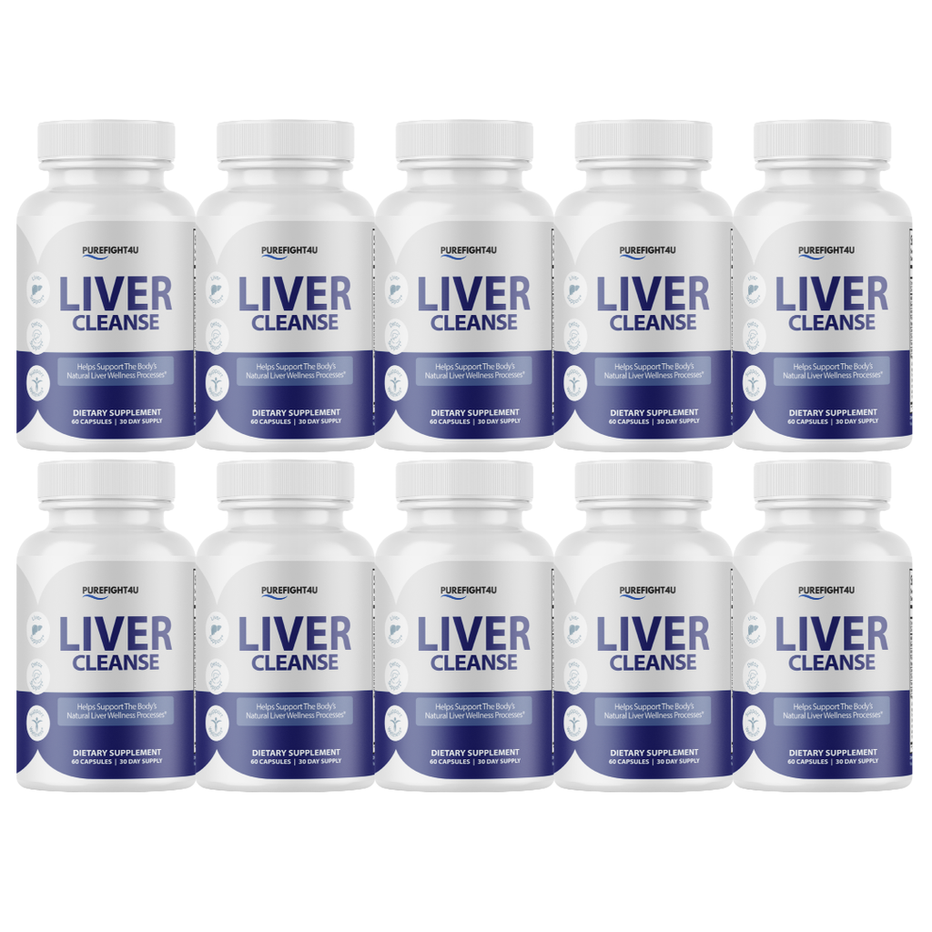 Liver Cleanse Advanced Liver Health Wellness Support Formula Supplement - 10 Bottles