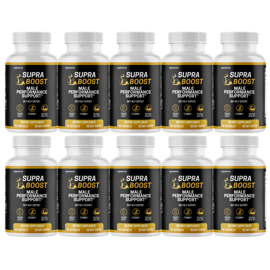 Supra Boost Male Advanced Support for Maximum Support and Performance - 10 Bottles 600 Tablets
