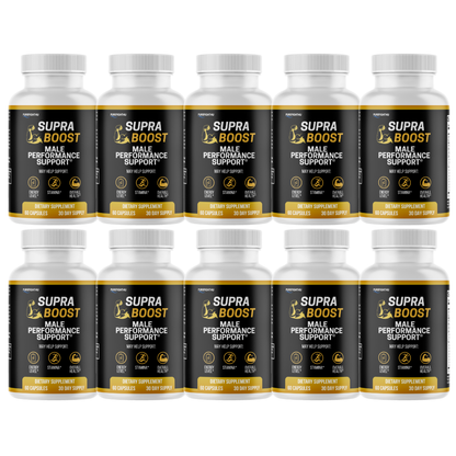 Supra Boost Male Advanced Support for Maximum Support and Performance - 10 Bottles 600 Tablets