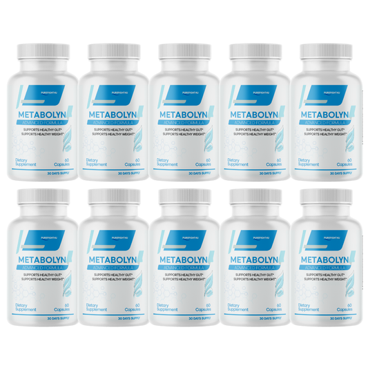 Metabolyn Supplement Weight Loss Support Formula - 10 Bottles