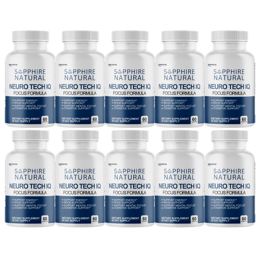 NeuroTech IQ Cognitive Formula Supplement - 10 Bottles 600 Capsules