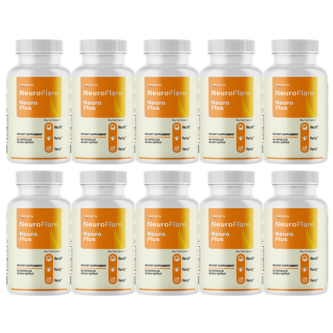 NeuroFlare Cognitive Support - 10 Bottles 600 Capsules