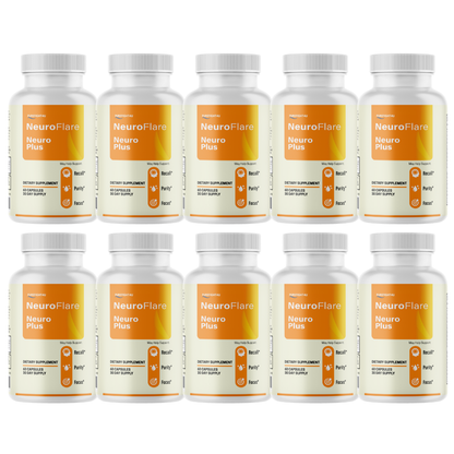 NeuroFlare Cognitive Support - 10 Bottles 600 Capsules