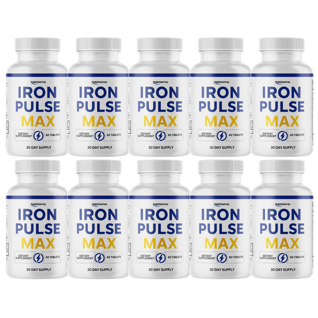 Iron Plus Max Performance Supplement for Energy and Confidence | 10 Bottles 600 Tablets
