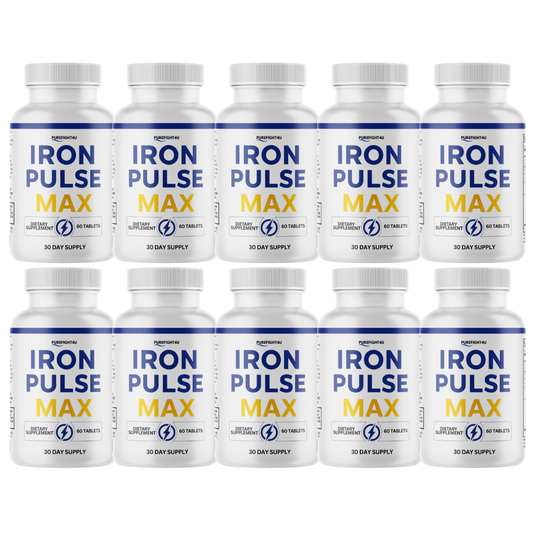 Iron Plus Max Performance Supplement for Energy and Confidence | 10 Bottles 600 Tablets