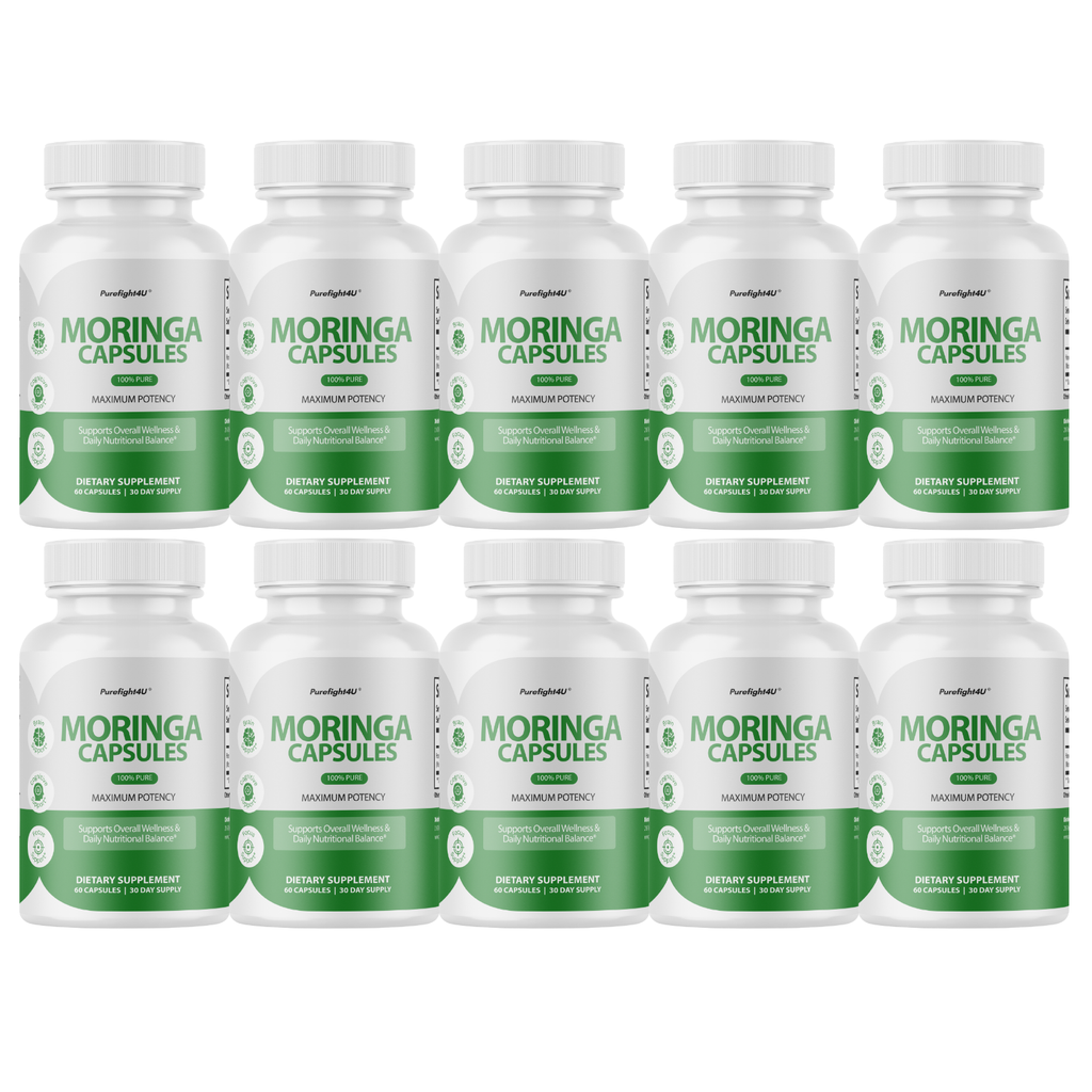 Moringa Capsules 100% Pure, Supports Overall Wellness Supplement - 60 Capsules