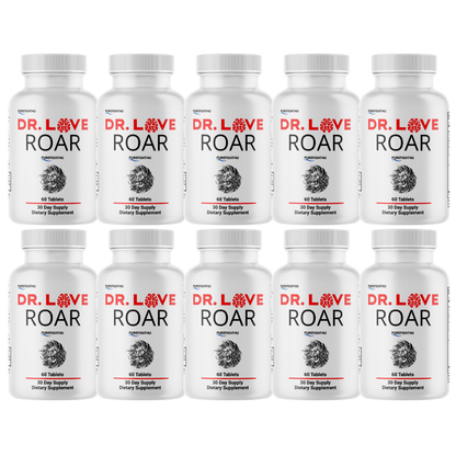 Dr. Love Roar Supports Energy and Vitality Male Health Supplement | 10 Bottles 600 Tablets