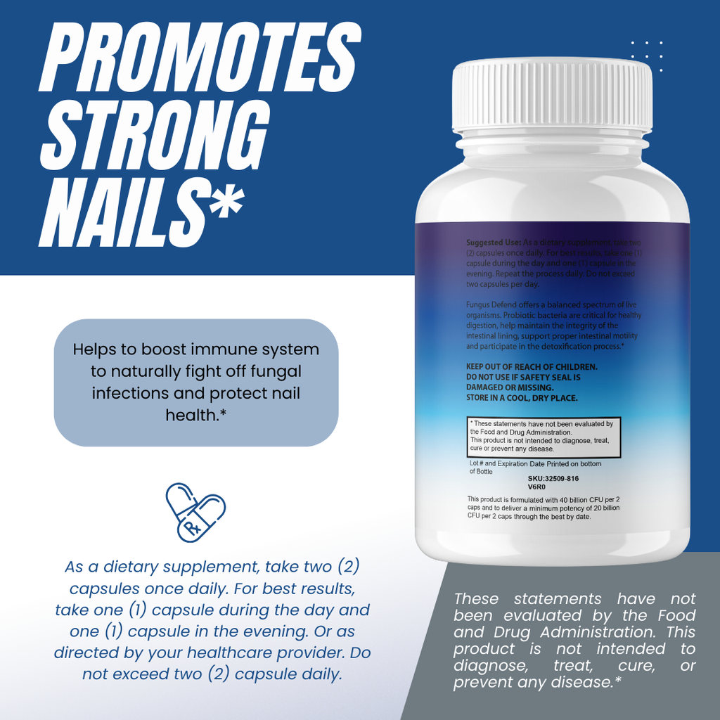 Fungus Defend Proprietary Nail Health Support Formula 60 Capsules