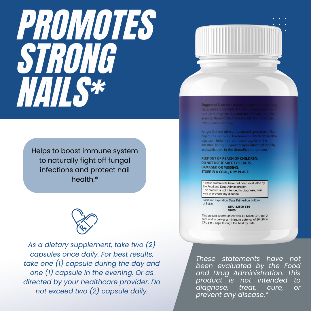 Fungus Defend Proprietary Nail Health Support Formula 60 Capsules