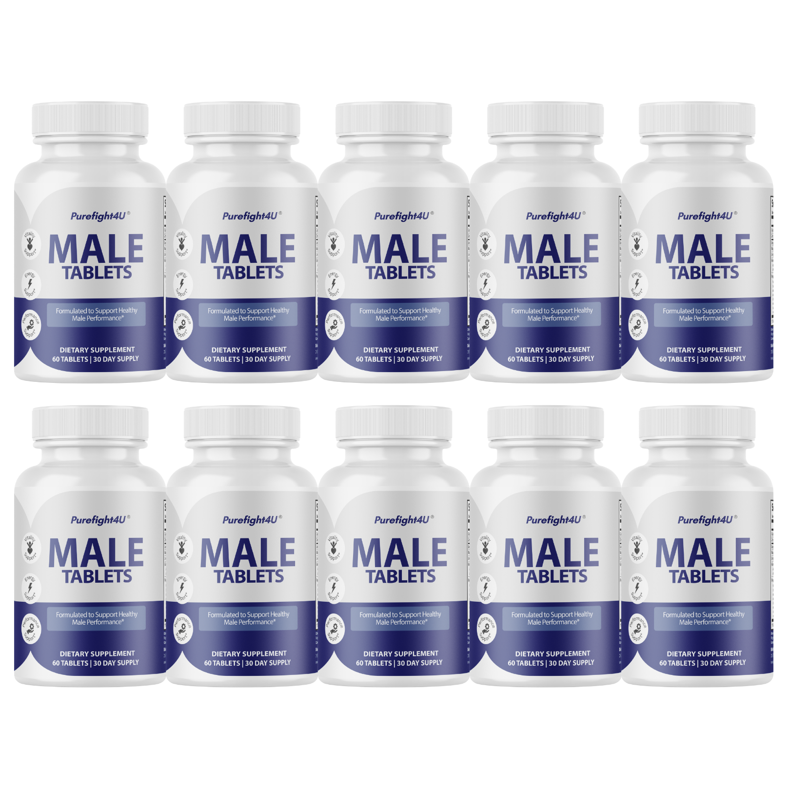 Male Tablets Daily Wellness Support for Energy & Vitality Supplement- 60 Tablets