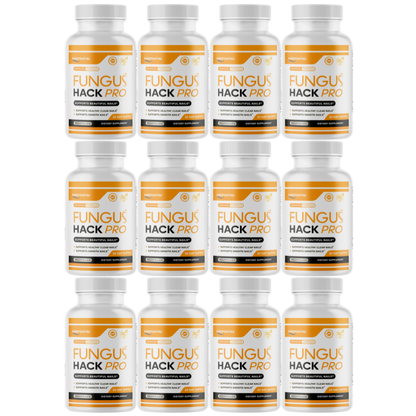 Fungus Hack Pro Toe Nail Care Supplement - 12 Bottles 720 Capsules