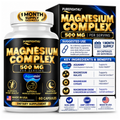 PureFight4U Magnesium Complex 500 mg, Multi-Form Magnesium Dietary Supplement, 60 Capsules