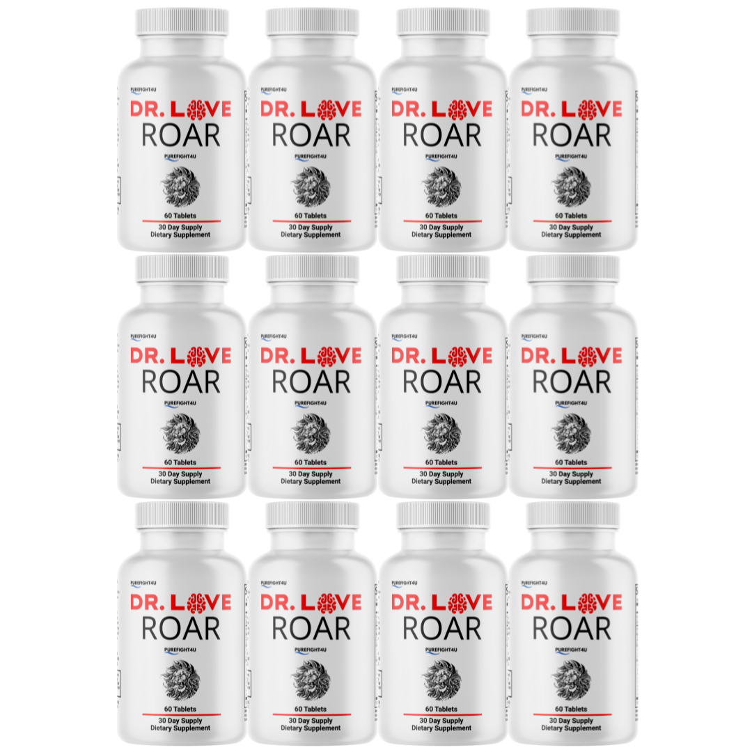 Dr. Love Roar Supports Energy and Vitality Male Health Supplement | 12 Bottles 720 Tablets