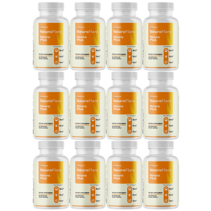 NeuroFlare Cognitive Support - 12 Bottles 720 Capsules