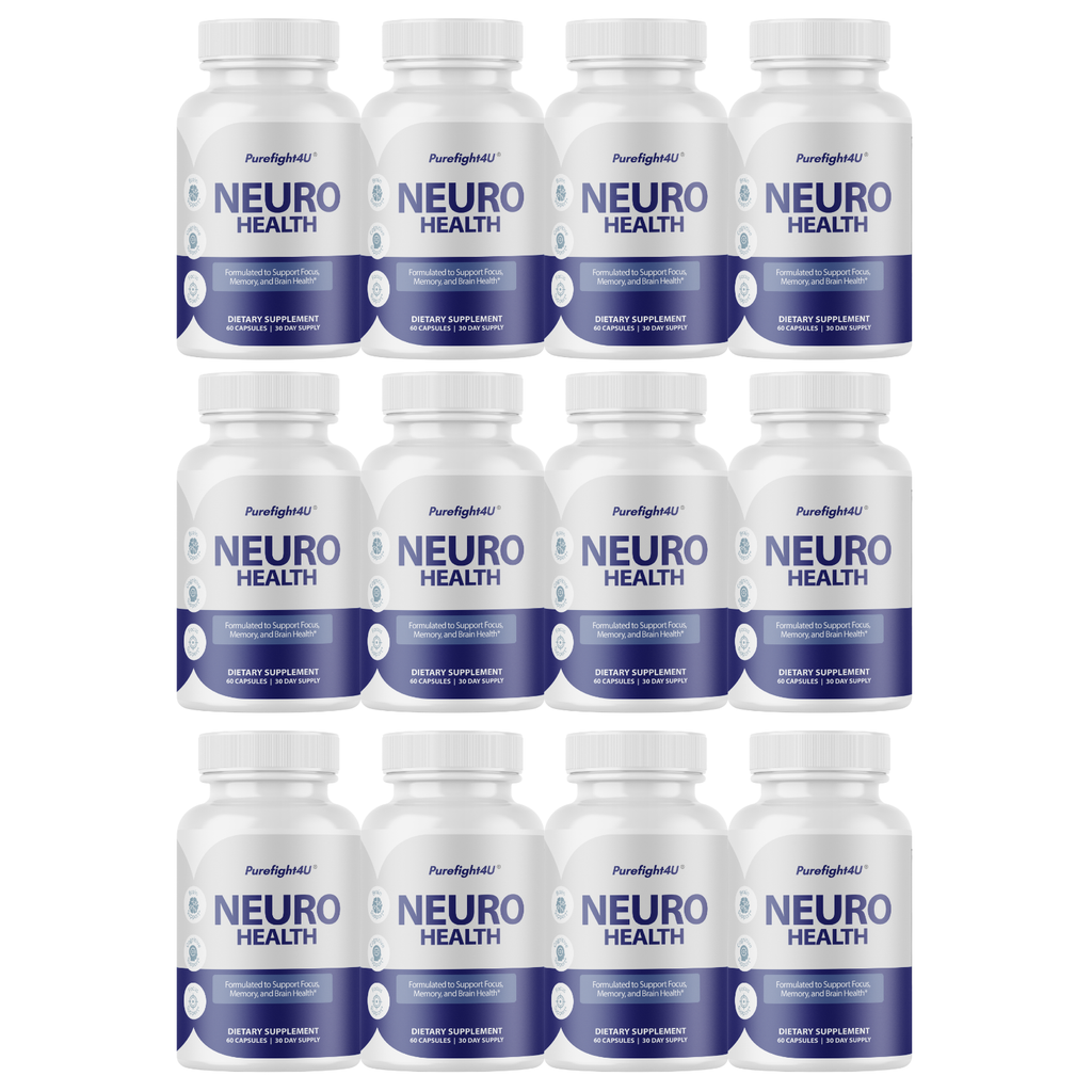 Neuro Health Formulated to Support Memory & Brain Health Supplement- 12 Bottles