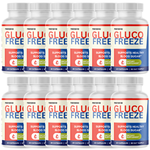 Gluco Freeze Natural Formula Blood Sugar Support Supplement, 60 Capsules