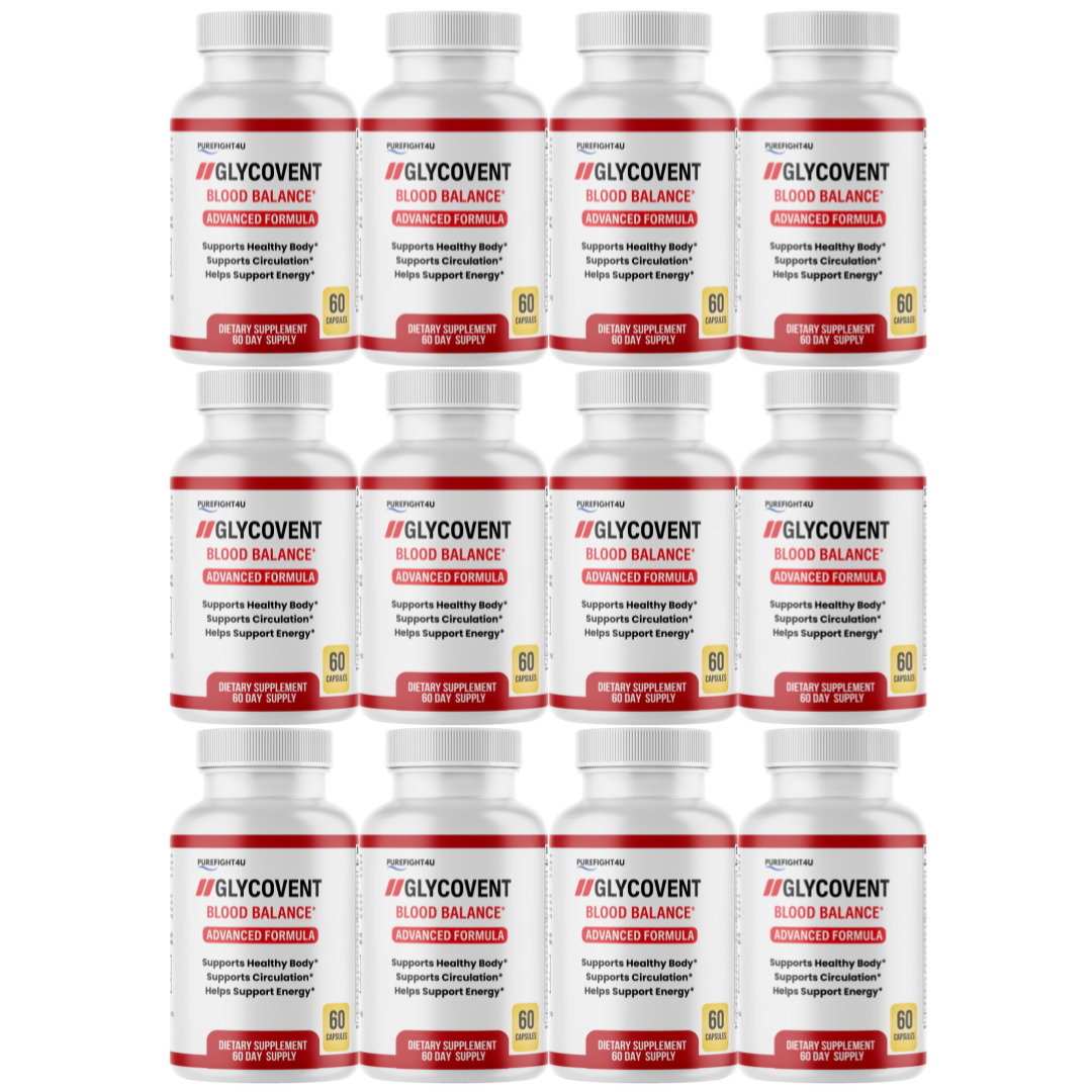 GlycoVent Blood Sugar Support Supplement 12 Bottles 720 Capsules