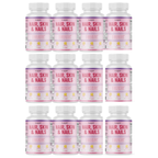 Purefight4u Hair, Skin & Nails Supports Healthy Hair Growth wBiotin - 12 Bottles