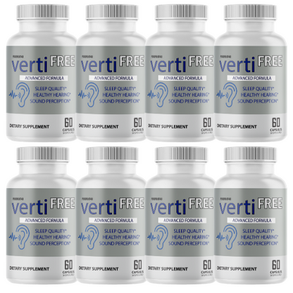Verti Free Advanced Formula Hearing Support Formula 480 Capsules - 8 Bottles