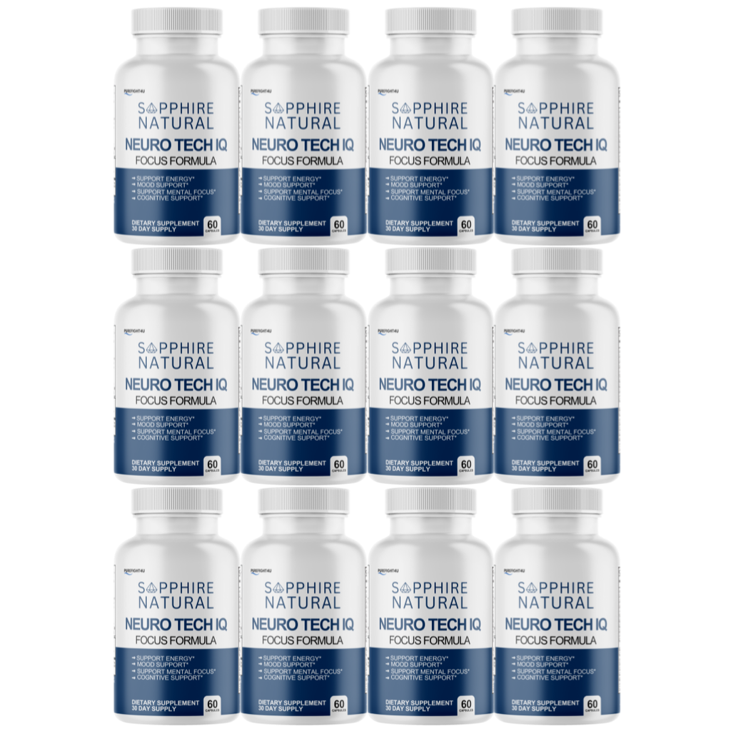 NeuroTech IQ Cognitive Formula Supplement - 12 Bottles 720 Capsules