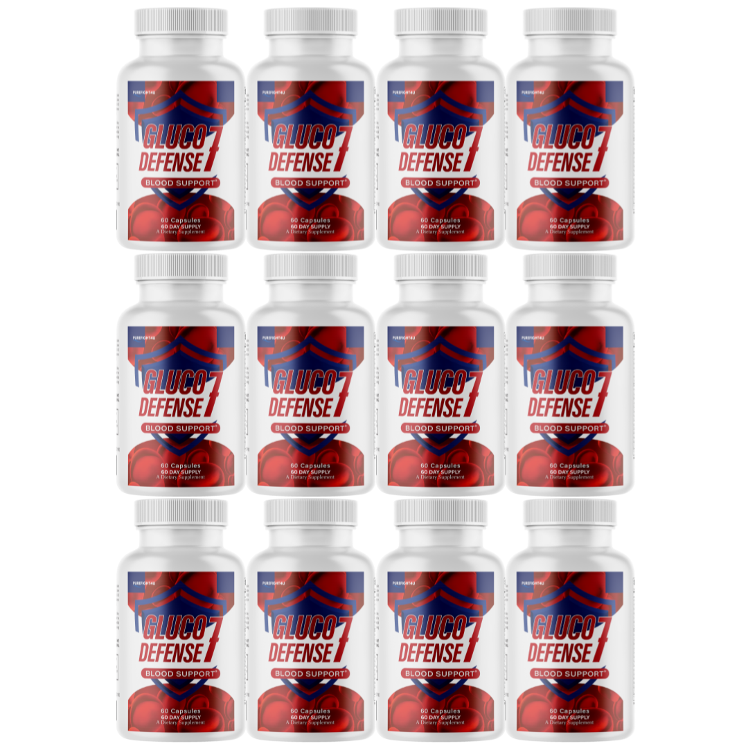 Gluco Defense 7 Natural Blend Glycogen Supplement - 12 Bottles 720 Capsules